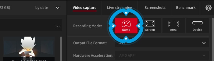 select game recording 