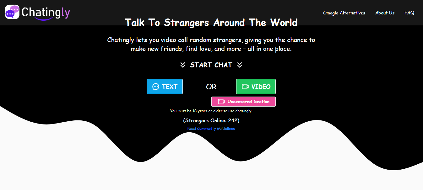 chatingly random video chat website