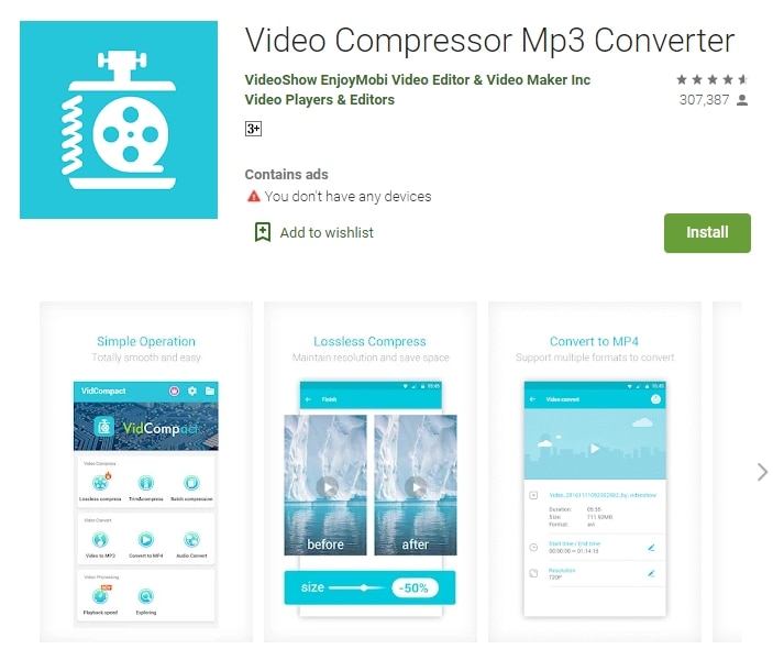compresseur vidéo convertisseur mp3
