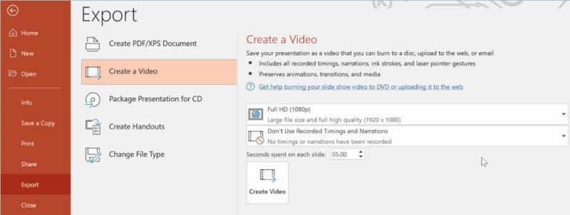 create narrated powerpoint