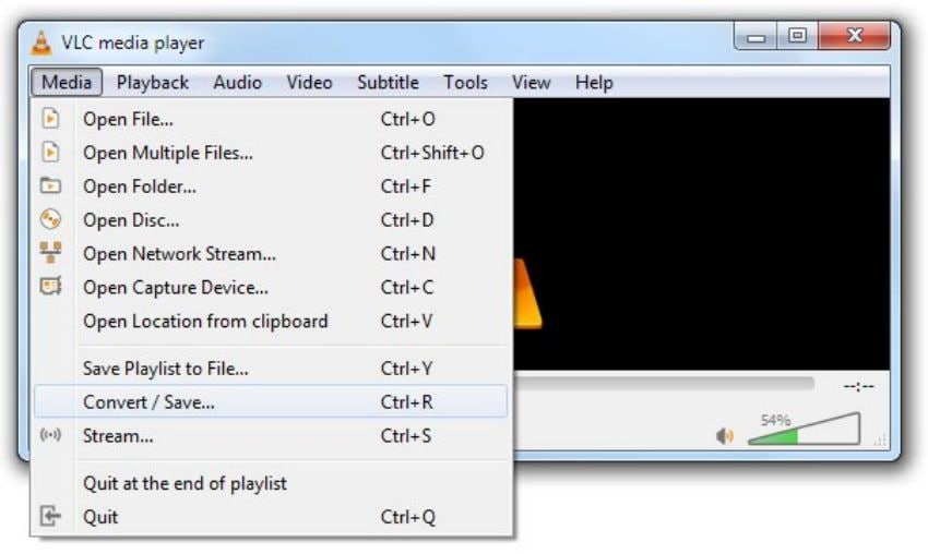 launch vlc and import video