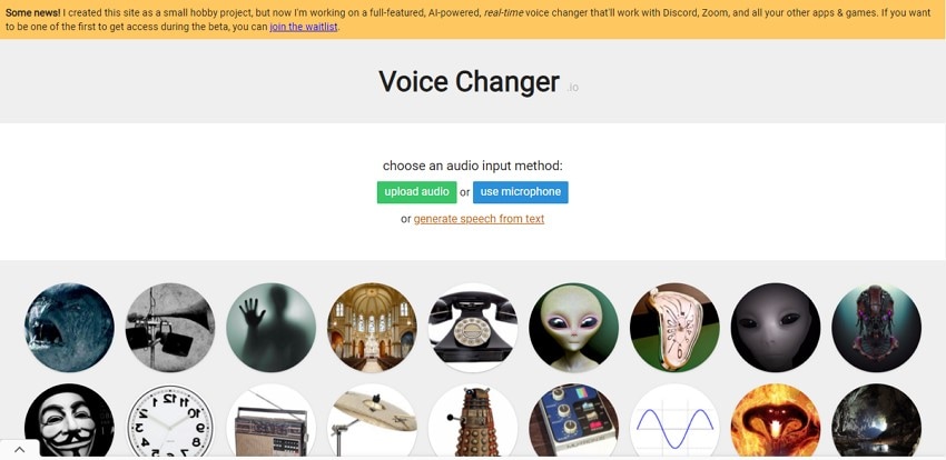 voice changer to interface