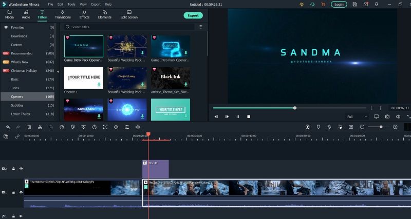 editor de vídeos com ferramenta para legendas