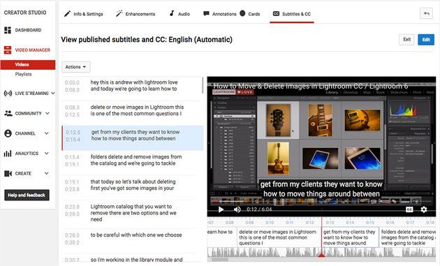 video editor with captions