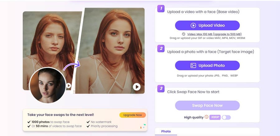 vidnoz ai video face editor online