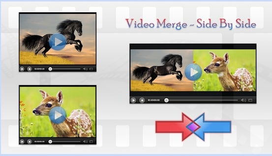 video merge side by side