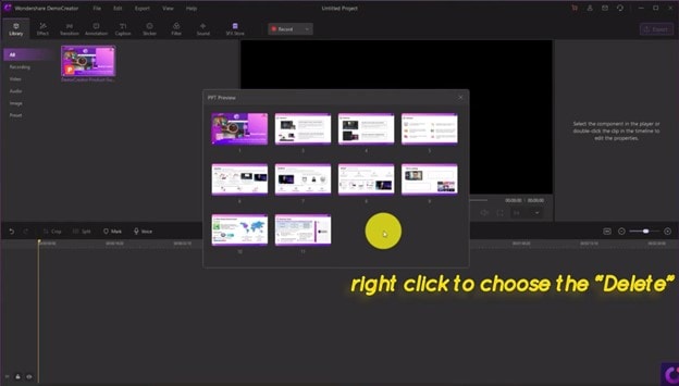 make video presentation with slide