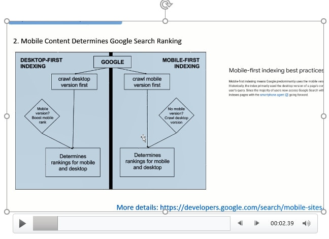 video recorded in ppt