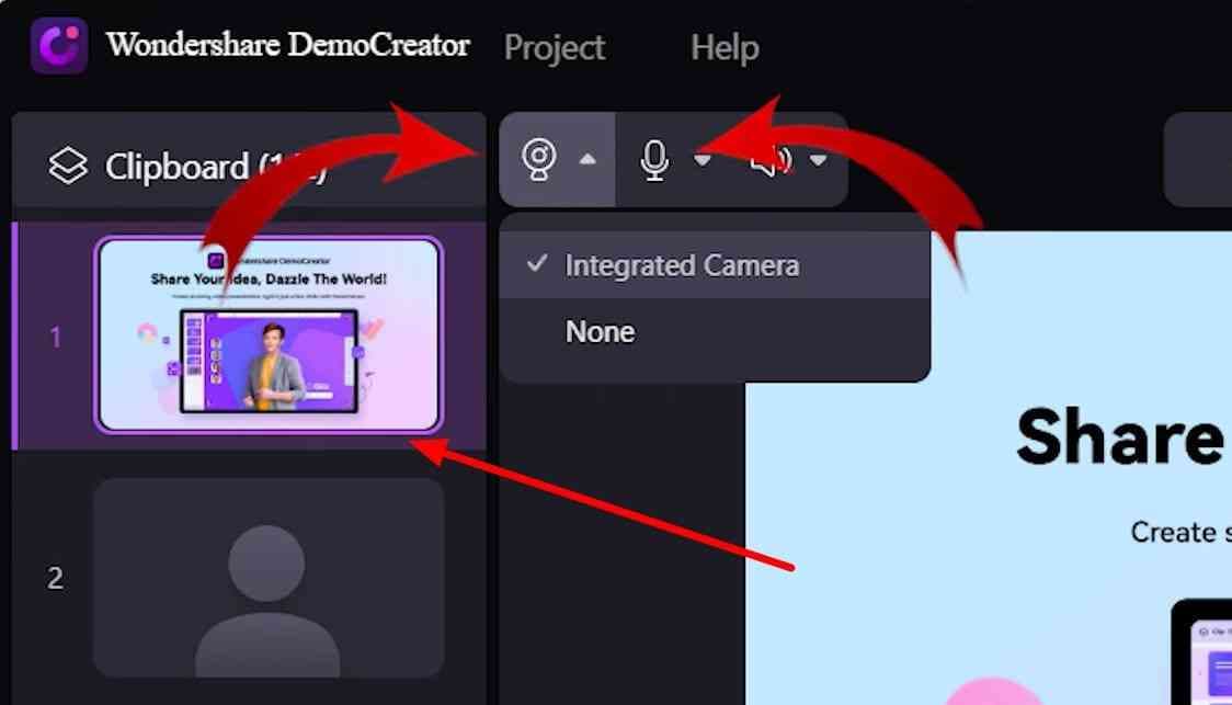 set camera and microphone settings