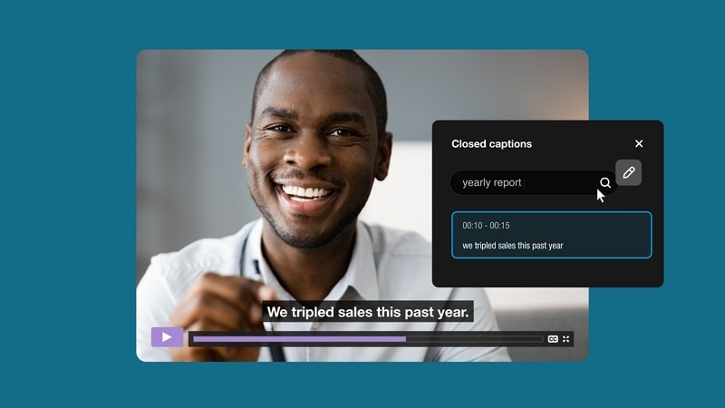 add closed captions to vimeo video