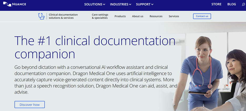 Dragon-medical-one-homepage