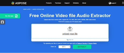 aspose audio extractor save as mp3 