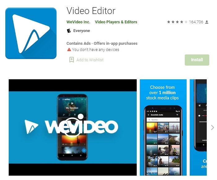 wevideo editor de vídeo