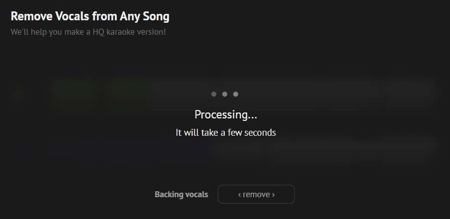 removing the voices on vocal remover