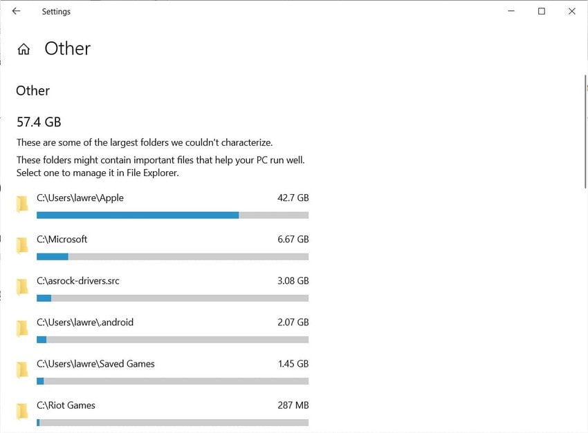 manage other files