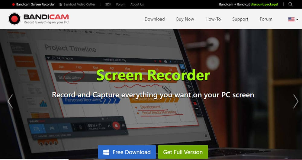 Bandicam screen recorder