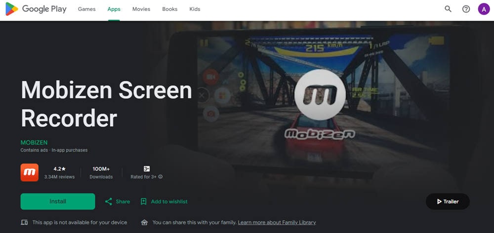 mobizen screen recorder