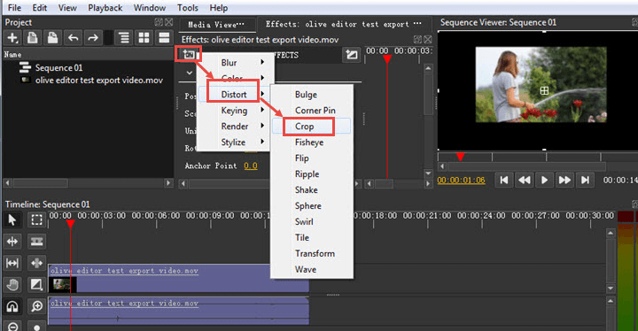 how to crop a video in hitfilm