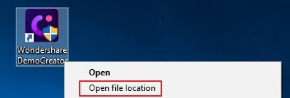 open file location