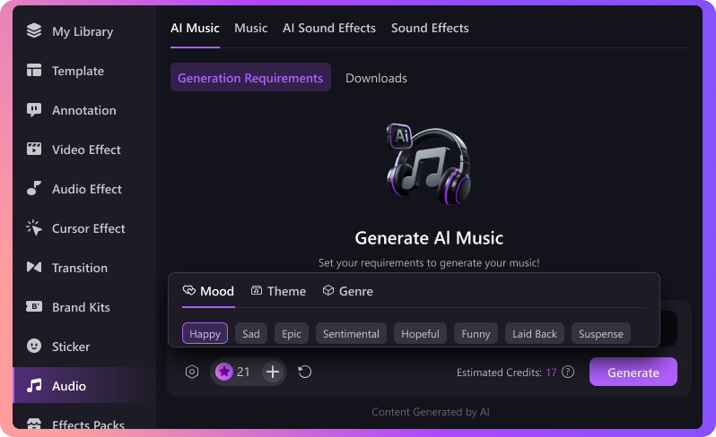 AI Repurpose Video music Automatically