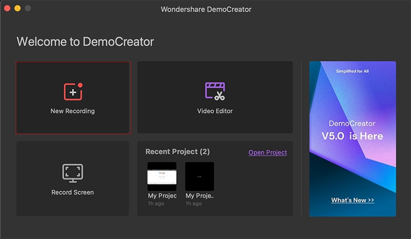 democreator nueva grabación