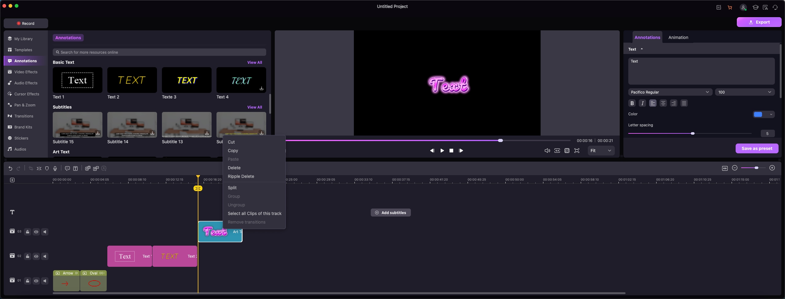 add and remove annotations