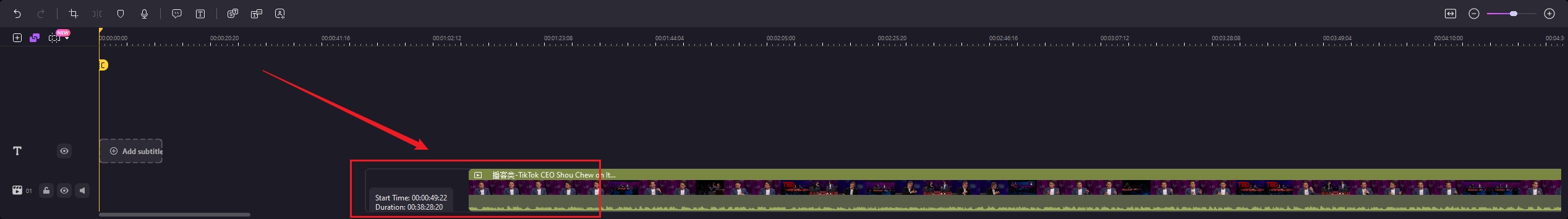 add media files to timeline