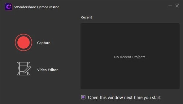video editor interfece