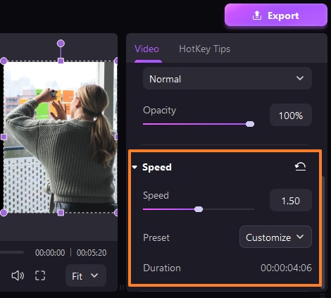 change video speed