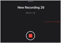 timer in voice memos