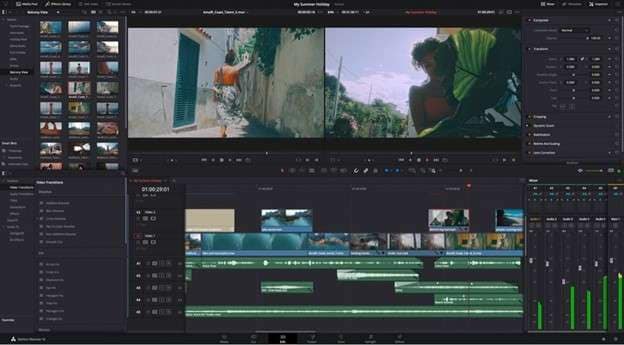 blackmagic design davinci resolve video editor