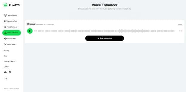 free tts voice enhancer audio enhancer