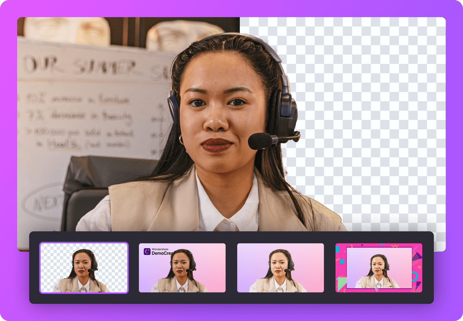 ai video background remover