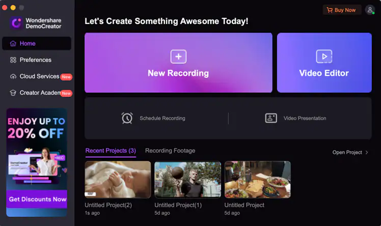 democreator launch new recording