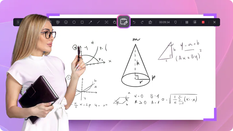 screen drawing tool during recording