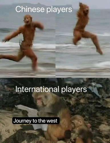 chinese vs international players