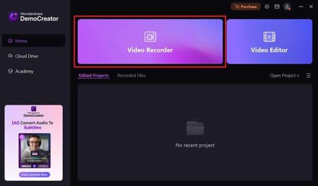 start video recorder democreator