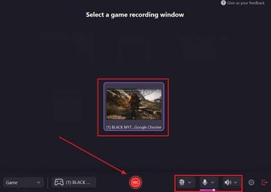 define screen and other recording settings