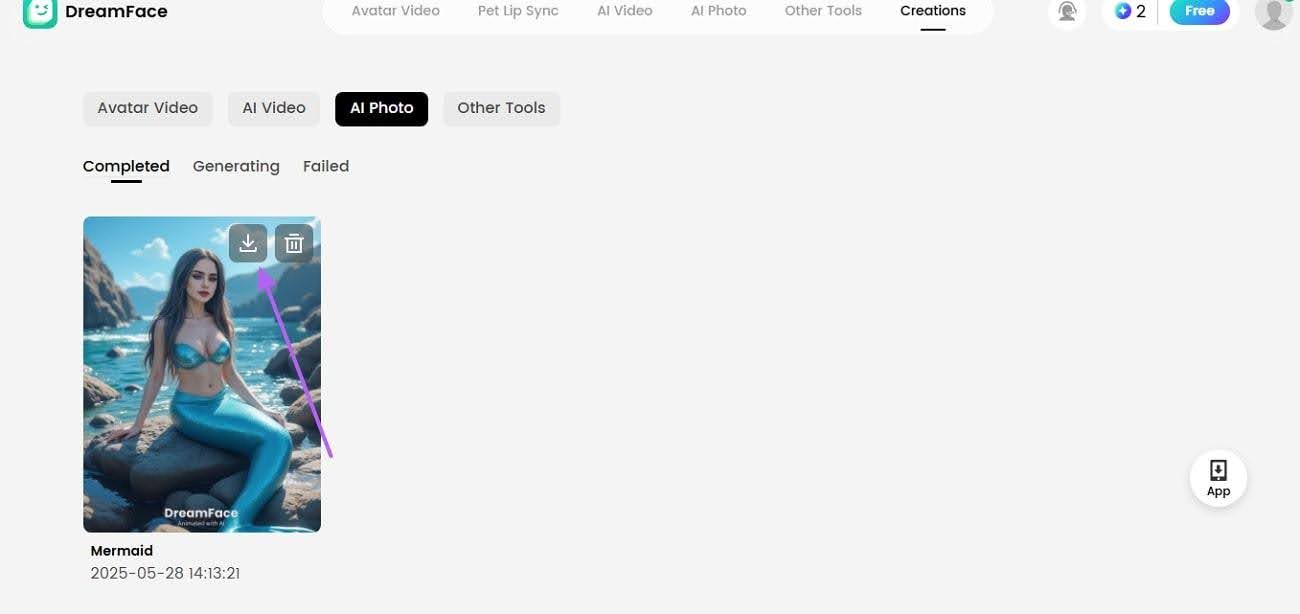 download result dreamface