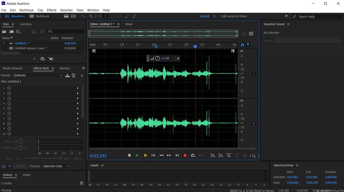 use adobe audition instead of audacity