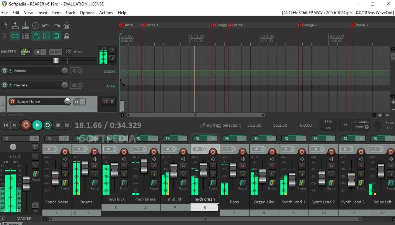 choose reaper as audio recorder tool