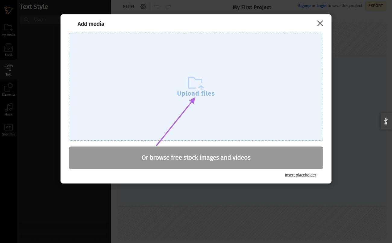 upload video to typito