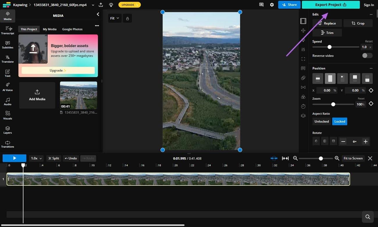 export video from kapwing