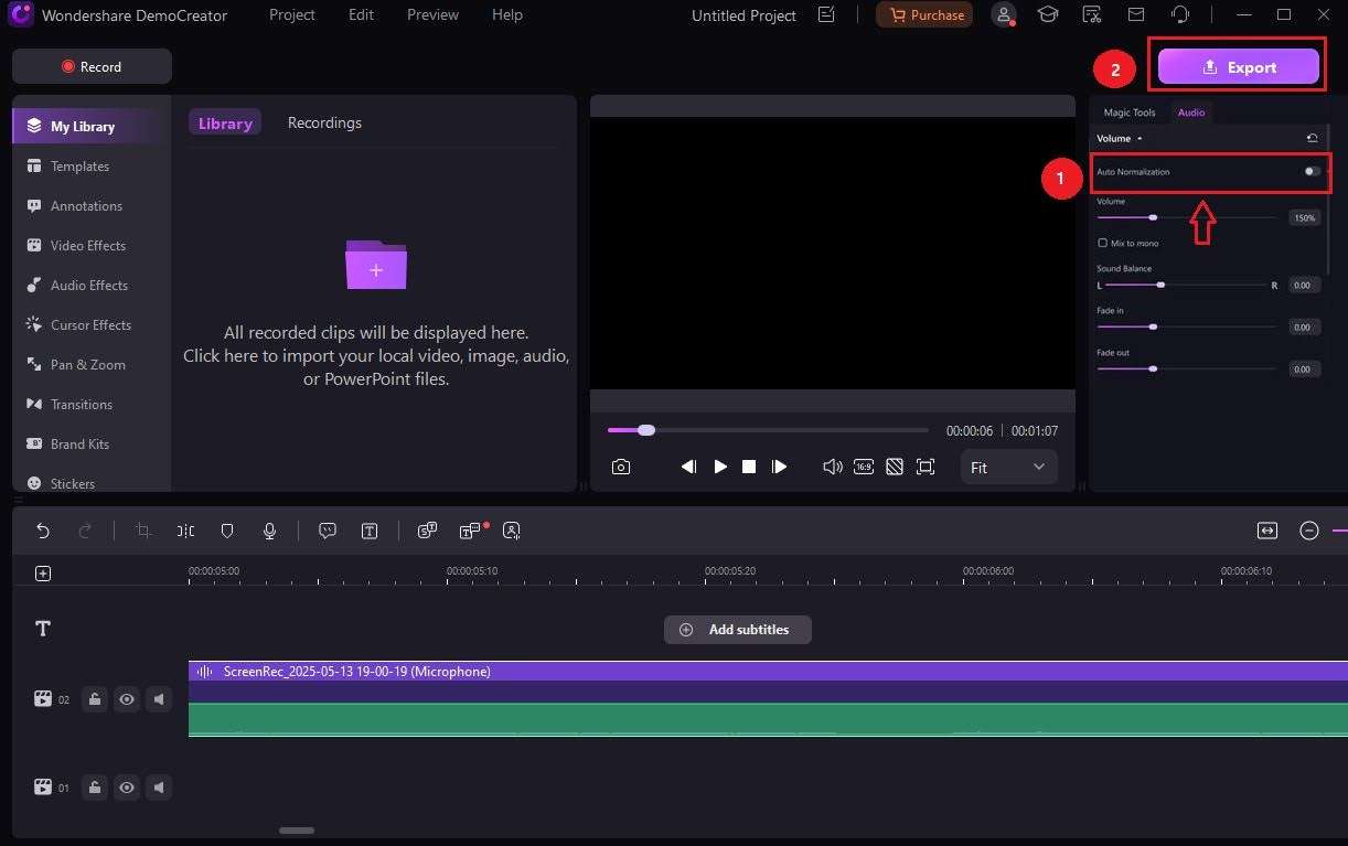 enable the normalization feature