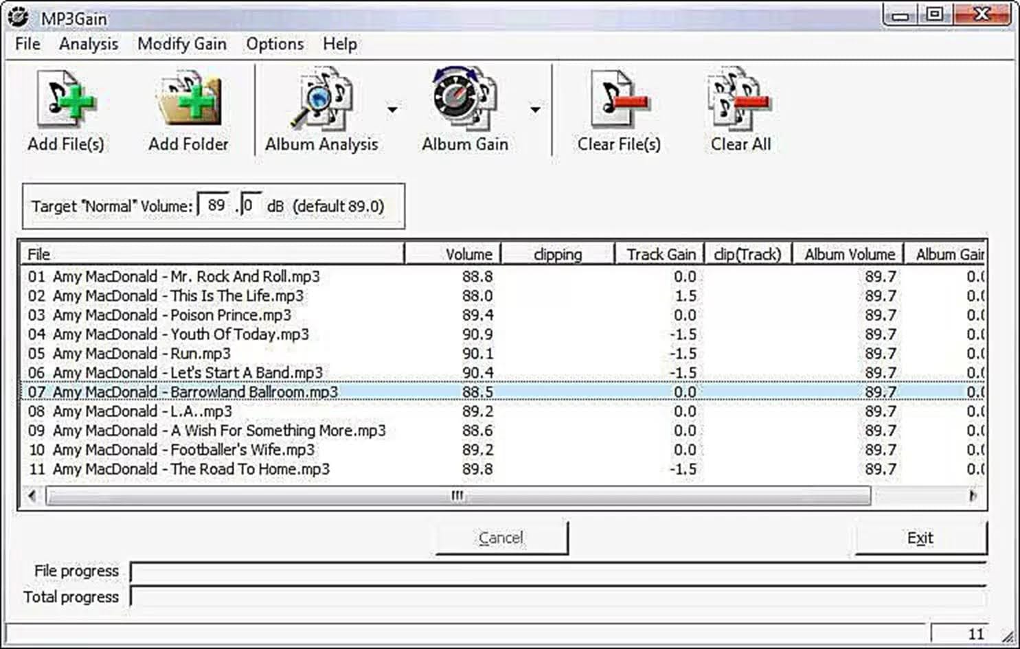 mp3gain audio normalizer