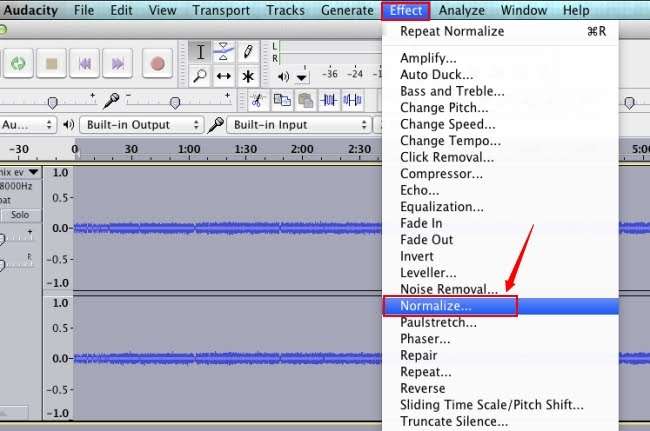 audio normalization via audacity
