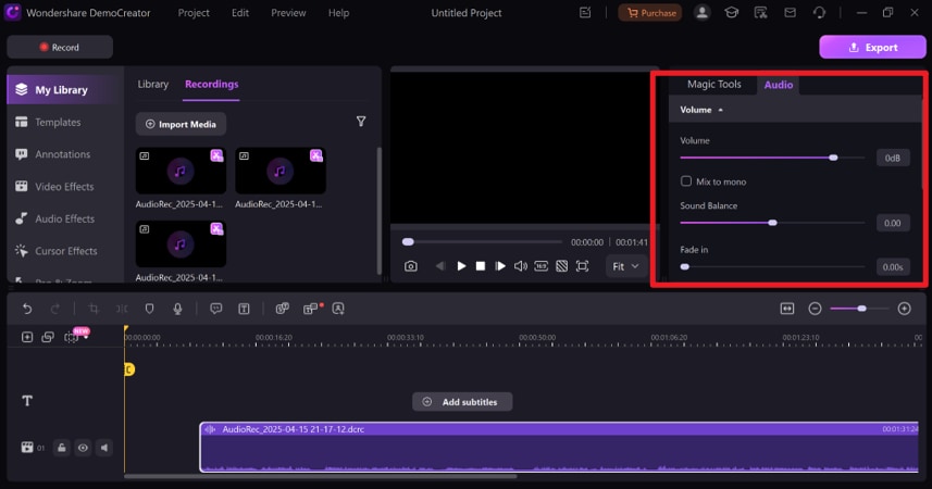 Record Audio - step13