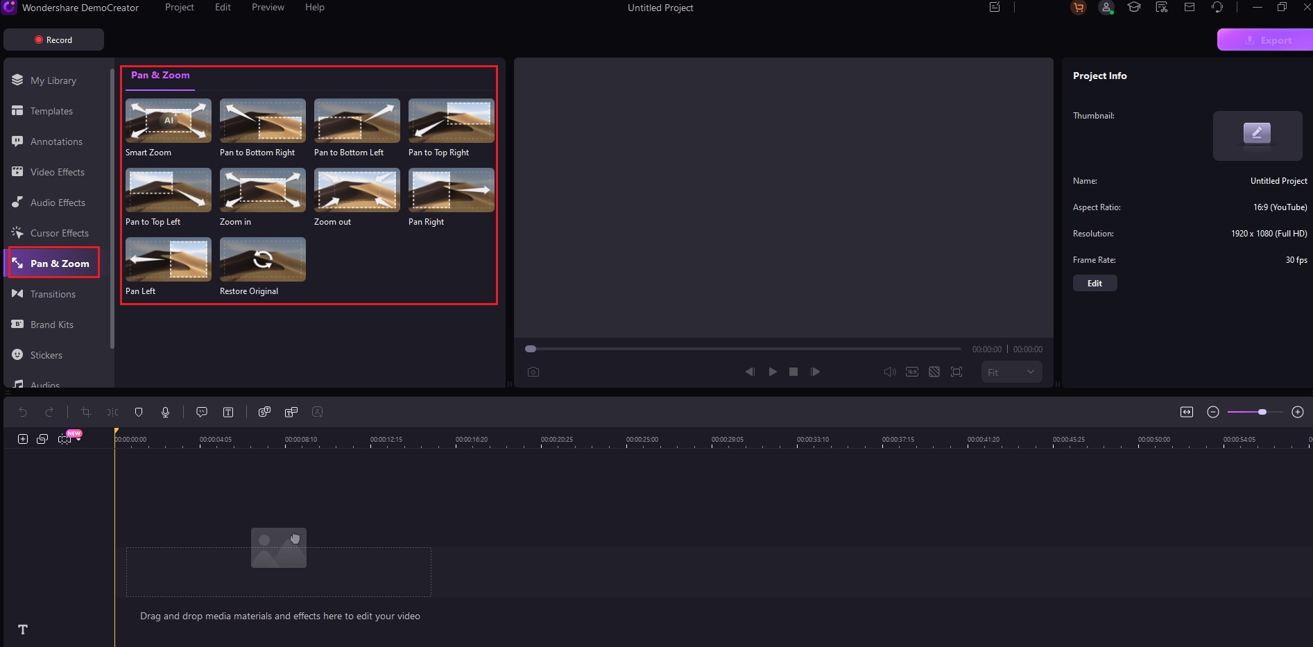 apply zoom animations