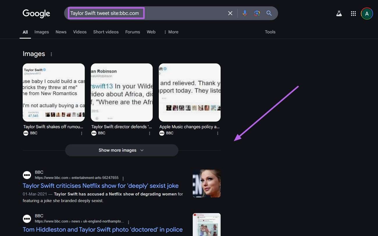 use embedded twitter links