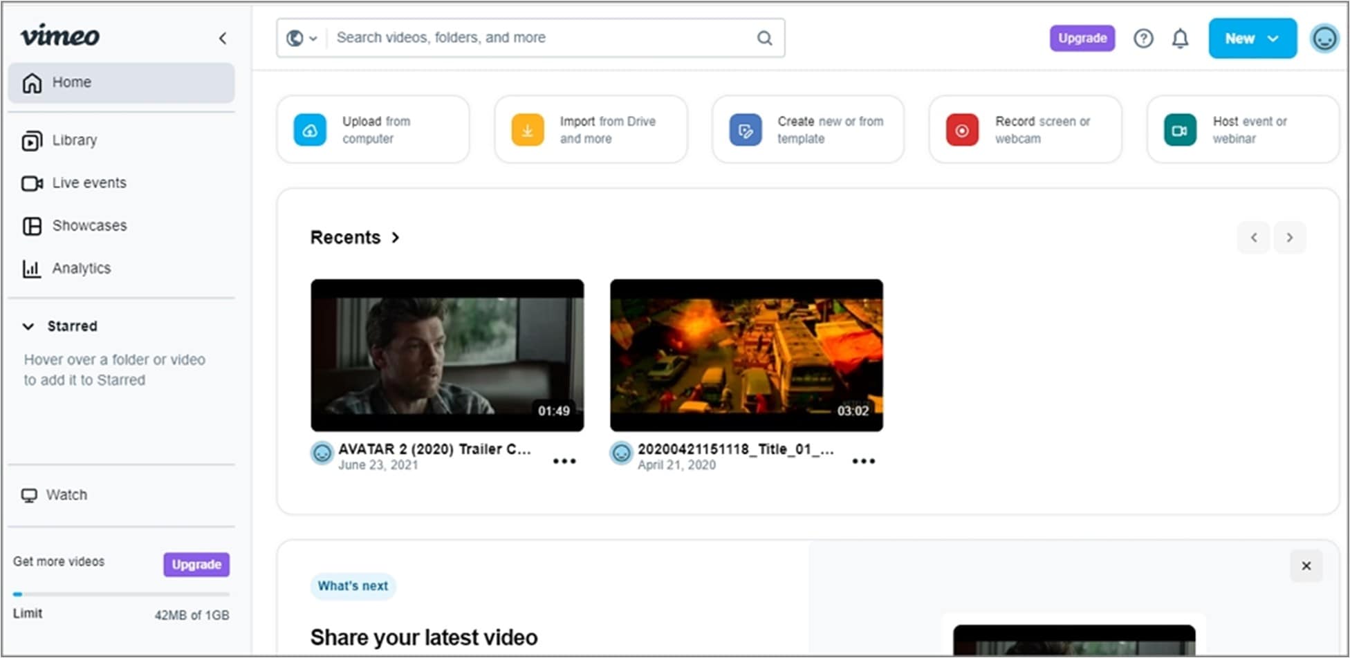 vimeo video hosting